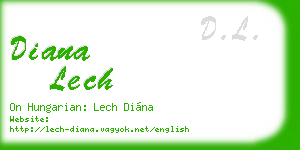 diana lech business card